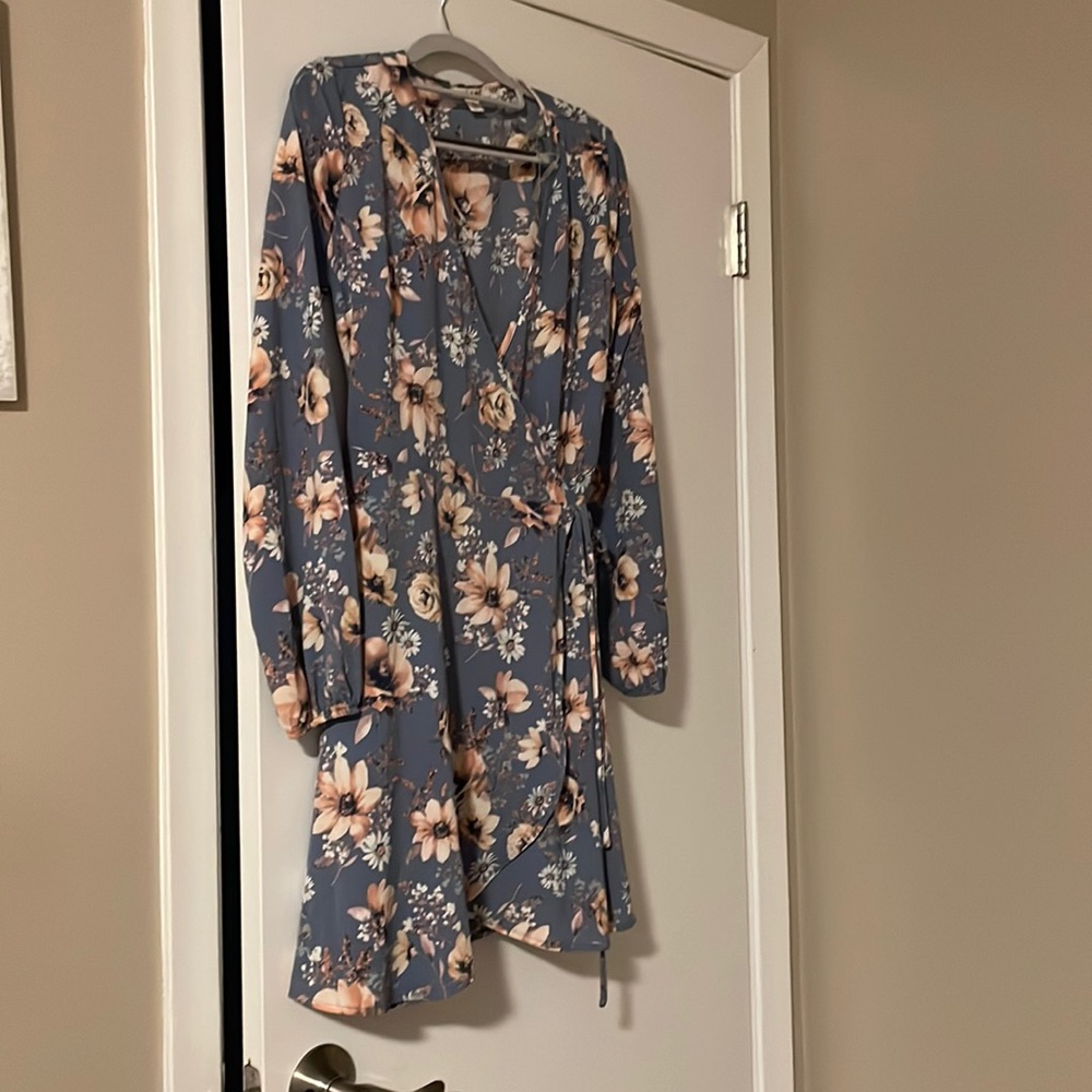 Francesca’s Floral Wrap Dress